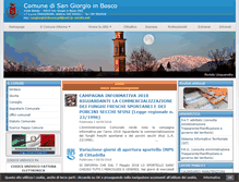 Tablet Screenshot of comune.sangiorgioinbosco.pd.it